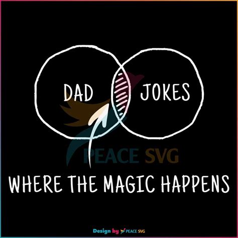 Dad Jokes Where The Magic Happens Svg Graphic Design File Peacesvg