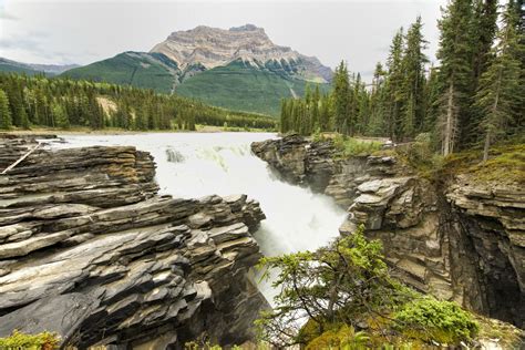 Nature Athabasca Falls Hd Wallpaper