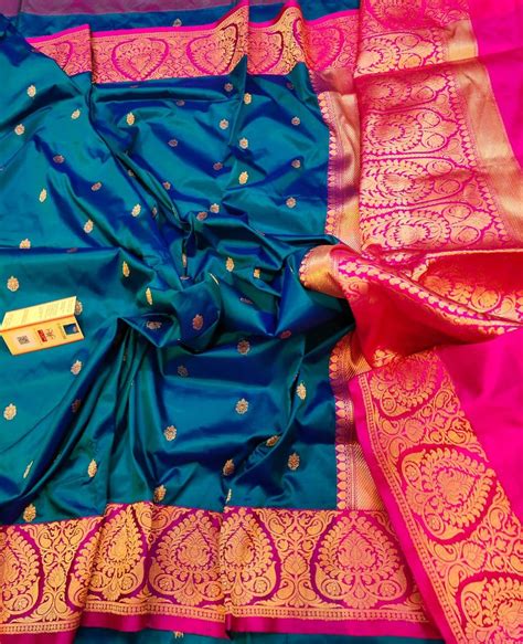 banarasi pure katan silk mark saree with antique zari work for order contact us on chat
