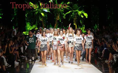 Dolce Gabbana Unveil Tropically Tinted Collection At Mfw