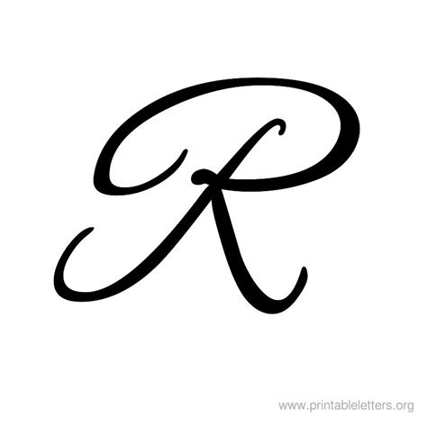 Learn to write the letter j in cursive. Printable Letters R | Letter R for Kids