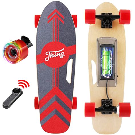275 350w Electric Skateboard 3 Speed Mode 7 Layers Maple Deck Lithium