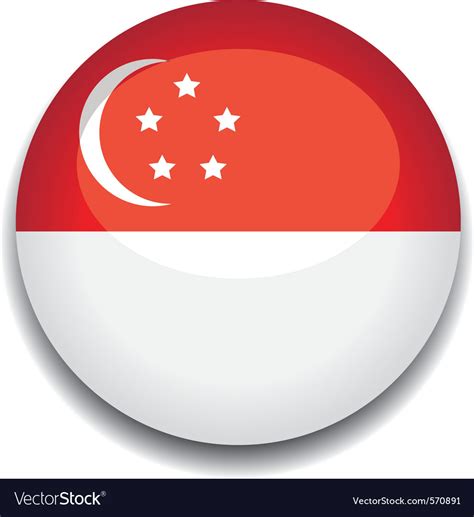 The singapore flag features primary colors of red, white, and. Singapore flag Royalty Free Vector Image - VectorStock