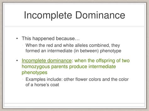 Snapdragon flower color is controlled by incomplete dominance and a new 3 rd phenotype is seen. PPT - Chapter 16.2 Genetics Since Mendel PowerPoint ...