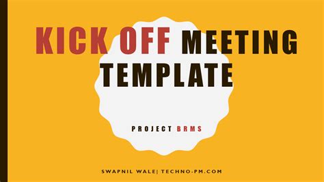 Project Kick Off Meeting Template Iso Templates And Documents Download
