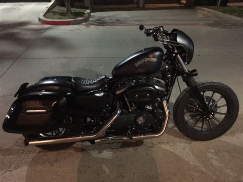 Harley Sportster 883 Iron Xl883n Lamellar Shock Cutout Painted Large