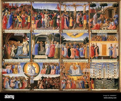 Fra Angelico Scenes From The Life Of Christ Stock Photo Alamy
