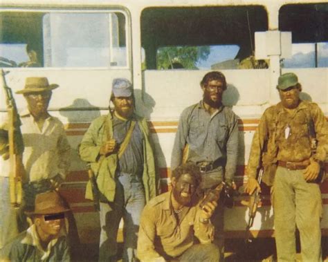 Rhodesian Light Infantry Soldiers Rli Bandw Photo Fn Fal Rhodesia