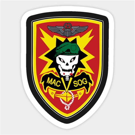 Mac V Sog Ssi Vietnam Emblem Military Sticker Teepublic