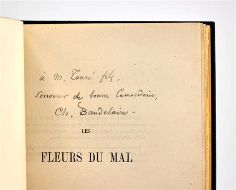 Les Fleurs Du Mal Von BAUDELAIRE Charles Couverture Rigide 1857