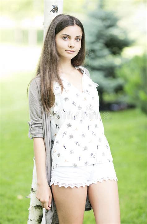 Beautiful Teen Girl Outdoor Stock Image Image Of Cute Casual 33118429