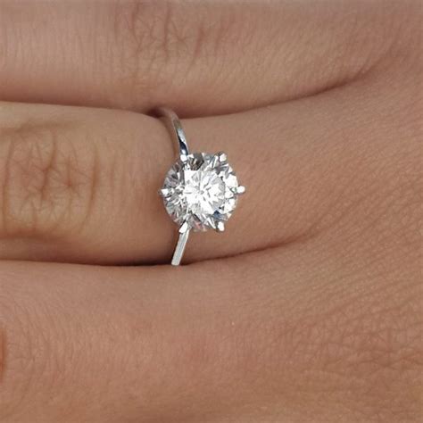 Ct Round Cut Diamond Solitaire Engagement Ring Ara Diamonds