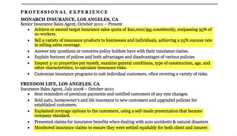 Does that confuse you, considering things that you. Insurance Agent Resume Sample | Resume Companion