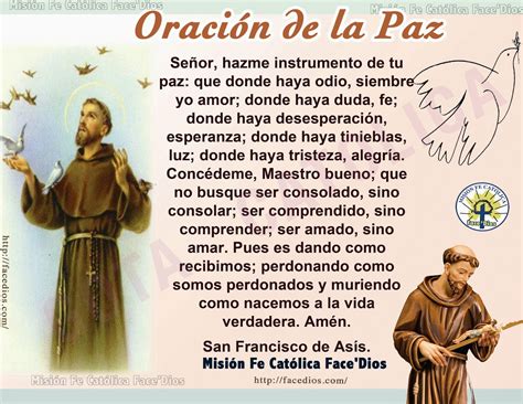 Check spelling or type a new query. GOTA Católica-Gotas de Dios: Oración de la Paz, San ...