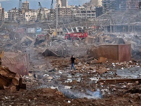 Beirut Explosion Aerial Photos Of Port Show Massive Devastation The