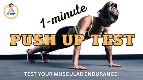 1 Minute Maximum Push Up Test Test Your Muscular Endurance Youtube