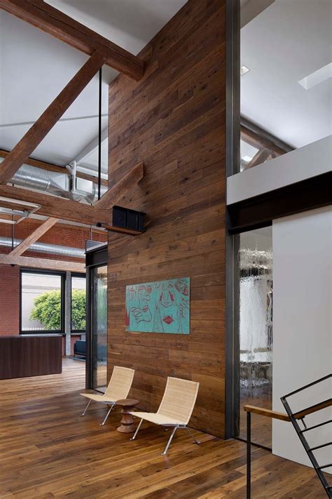 Wood Steel Beams Glass Tolleson Warehouse Office Architecture