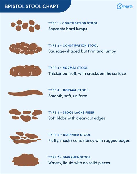 Bristol Stool Chart Stool Types Sizes And More K Health 2023