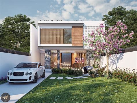 3070 Exterior House Scene Sketchup Model by TaiLe Free Download | House