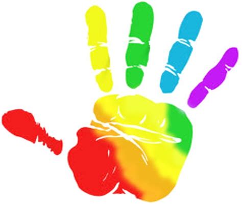 Rainbow Hands Clipart Clipartix