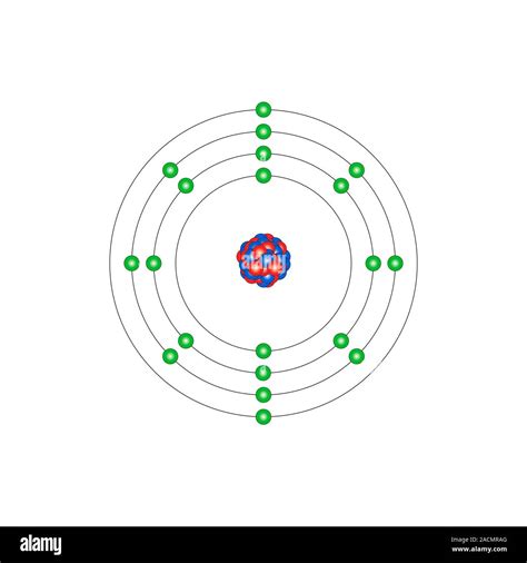 Calcio Ca Diagrama De La Composición Nuclear Y Configuración De