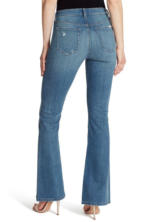 Ella Moss Denim High Waist Flare Jeans In Blue Lyst