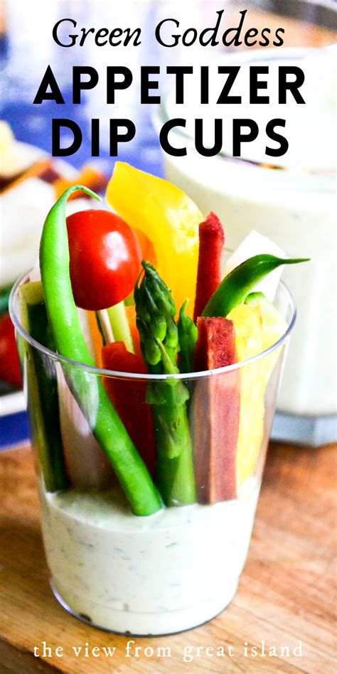 It might turn out that social distancing is what social media was made for. Green Goddess Appetizer Dip Cups! in 2020 | Veggie cups ...