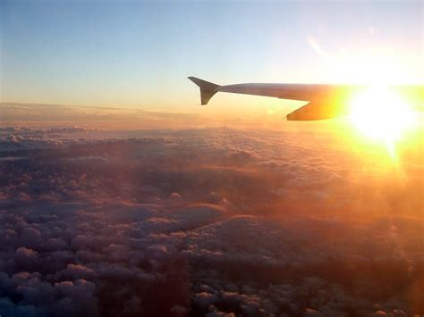 Sunrise From Airplane Free Image On 4 Free Photos