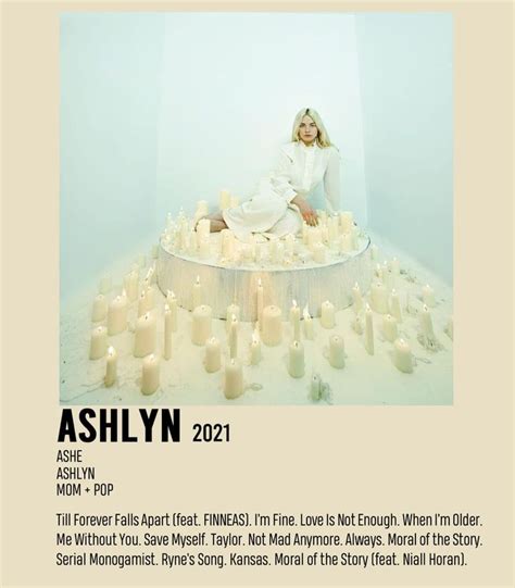 Ashlyn Album Poster Ashe In 2023 Music Poster Design Ashe Album