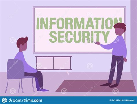 Sign Displaying Information Security Concept Meaning Infosec