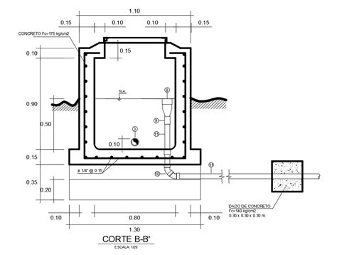 Pipe Outlet Detail Drawing Presented In This Autocad File Download This D Autocad Drawing File