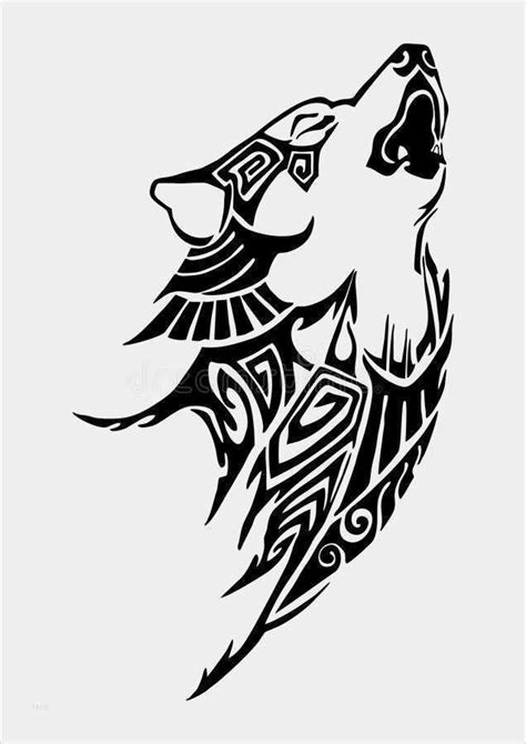 Husky Tattoo Vorlagen Hübsch Wolf Whine Head Tribal Tattoo Design For
