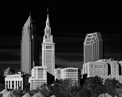 Cleveland Skyline Key Tower Terminal Tower Bp Building Etsy