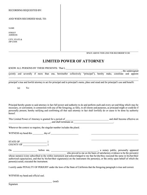 Power Attorney Form Fill Out And Sign Online Dochub
