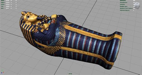 egyptian sarcophagus 3d model by sanchiesp
