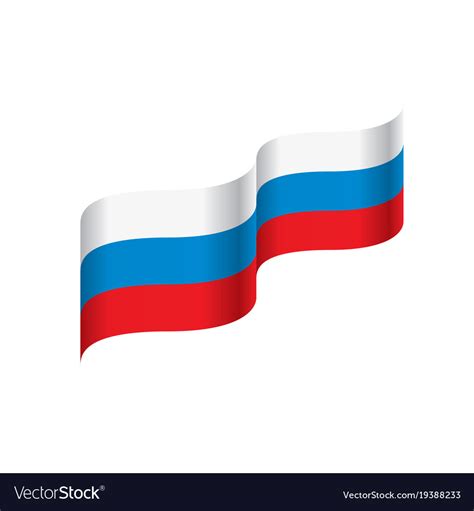 Russia flag Royalty Free Vector Image - VectorStock