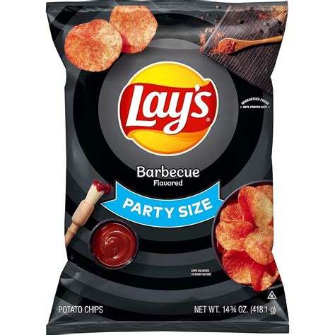 Lay27s Lays Barbecue Flavored Potato Chips Party Size 1475 Oz Grocery