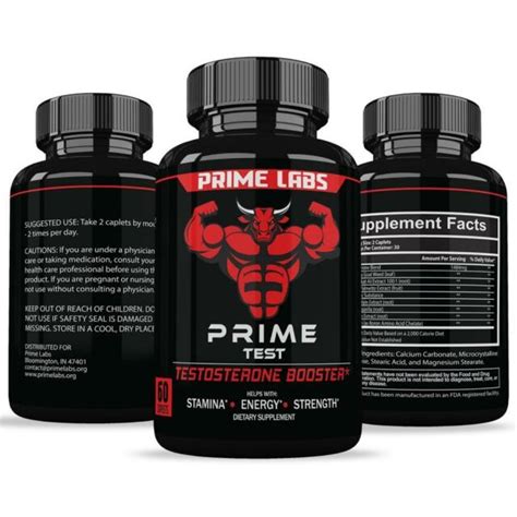 Prime Labs Mens Testosterone Booster 60 Caplets Natural Stamina