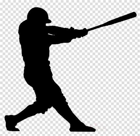 Download High Quality Baseball Player Clipart Silhouette Transparent