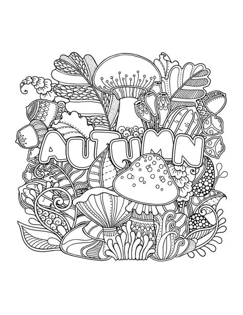Fall Coloring Pages For Adults Best Coloring Pages For Kids