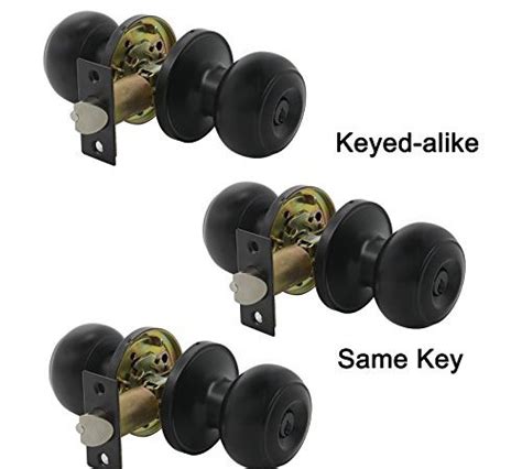 Unfortunately if your locks are not by the same manufacturer or. Gobrico Entry Door Locks Keyed-alike Flat Ball Door ...