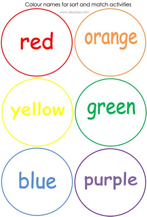Learning Colors Printables Free