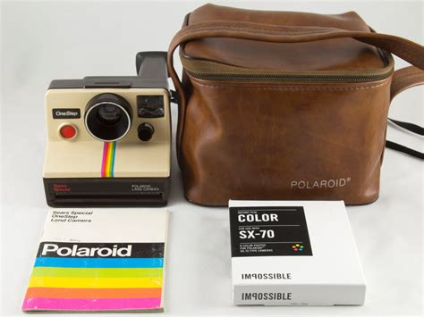 Vintage Polaroid Sx 70 Onestep White Rainbow Sears Special