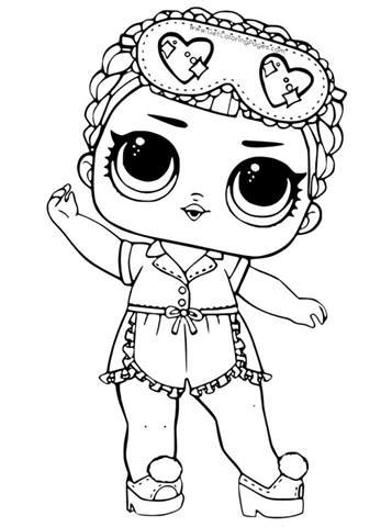 This new series contains the same seven layers except for a doll,a pet. Kids-n-fun.com | 30 coloring pages of L.O.L. Surprise Dolls