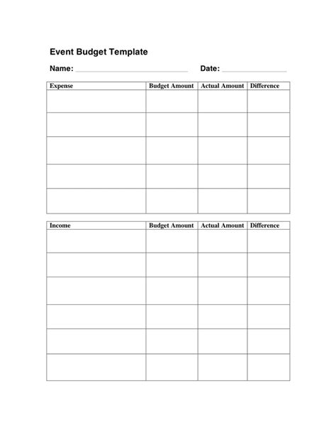 Event Budget Template Download Free Documents For Pdf Word And Excel