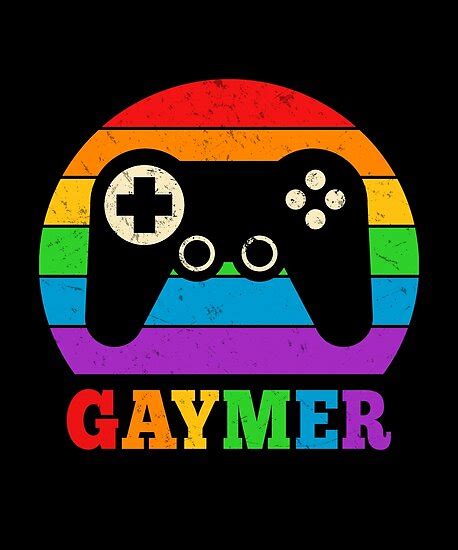 Retro Vintage Gaymer Gamer Lgbtq Gay Pride Month Gaming T Poster