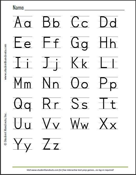 Print Alphabet Sheet Alphabet Printables Printable Alphabet