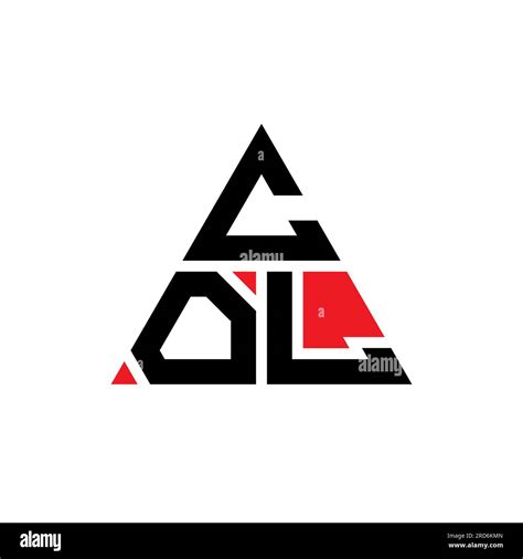 Col Triángulo Letra Logo Diseño Con Forma De Triángulo Col Triángulo