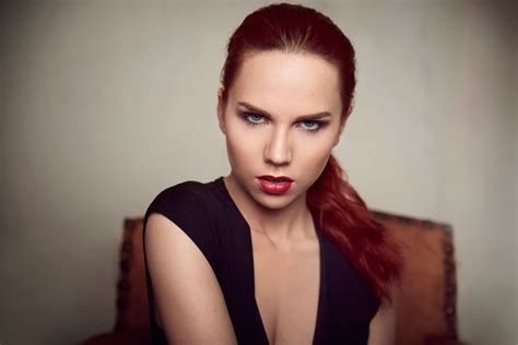 X Women Portrait Face Model Redhead Wallpaper