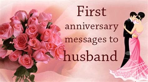 First Anniversary Messages To Husband Celebrationquotes